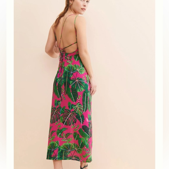 Farm Rio Leaves Midi Dress - Picture 3 of 5